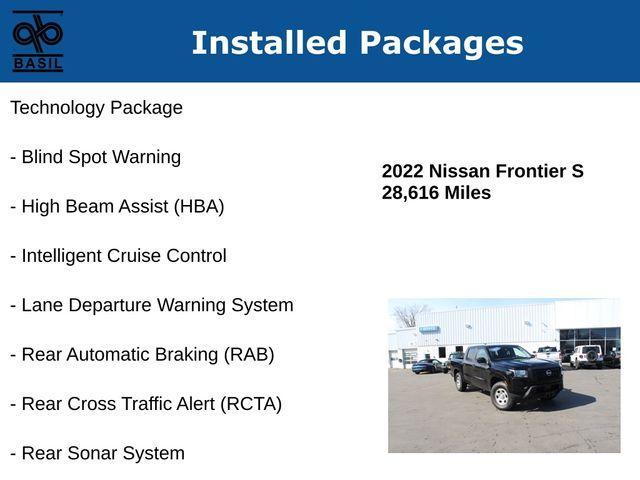 used 2022 Nissan Frontier car, priced at $28,500