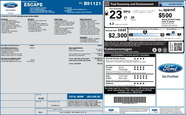 used 2015 Ford Escape car, priced at $12,400