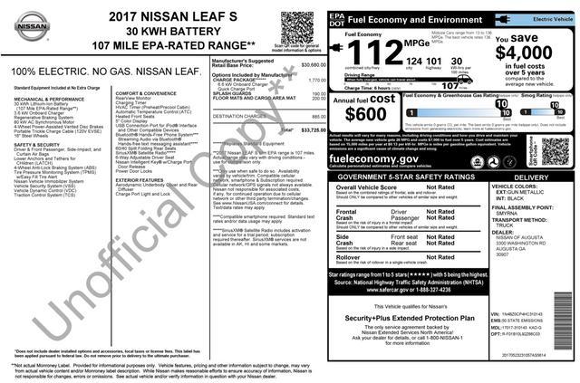 used 2017 Nissan Leaf car, priced at $10,300