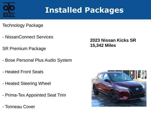 used 2023 Nissan Kicks car, priced at $21,300