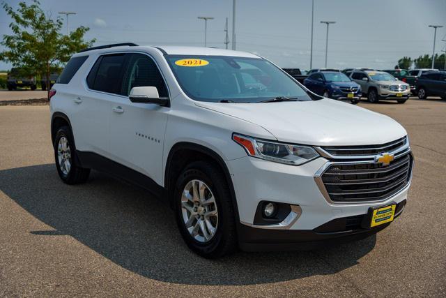 used 2021 Chevrolet Traverse car, priced at $19,385