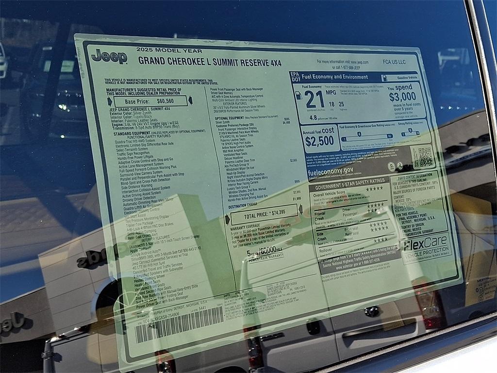 new 2025 Jeep Grand Cherokee L car, priced at $69,034