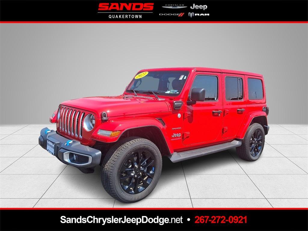 used 2023 Jeep Wrangler 4xe car, priced at $35,990