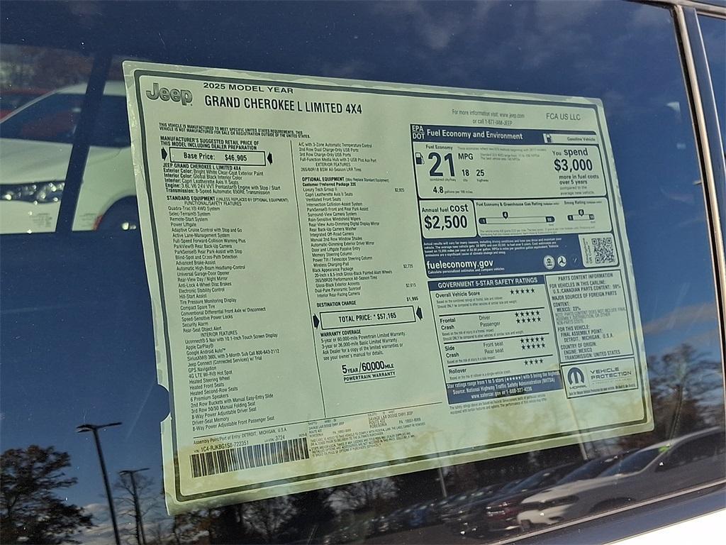 new 2025 Jeep Grand Cherokee L car, priced at $49,453