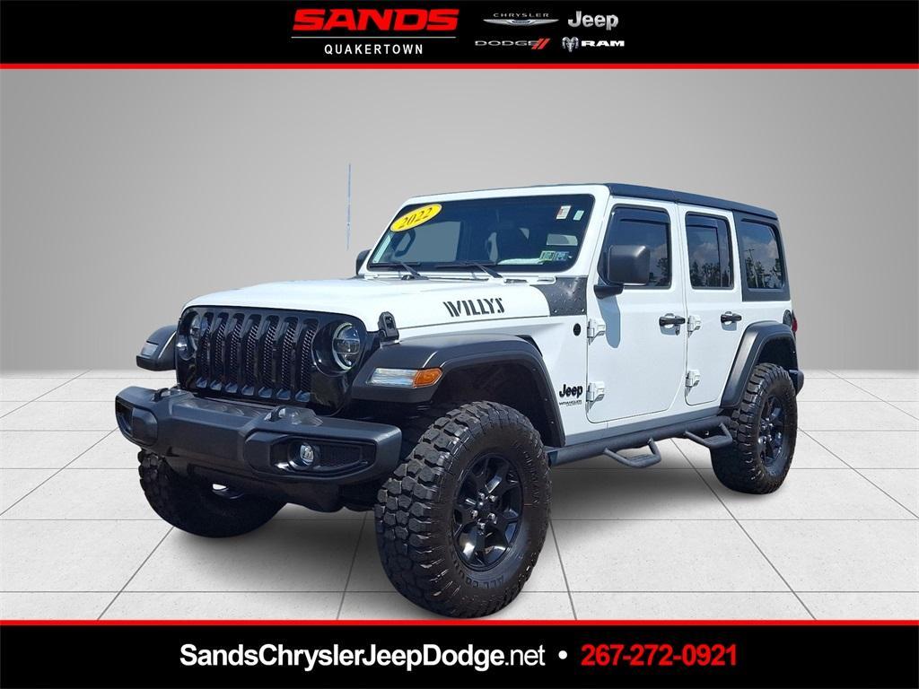 used 2022 Jeep Wrangler Unlimited car, priced at $34,638