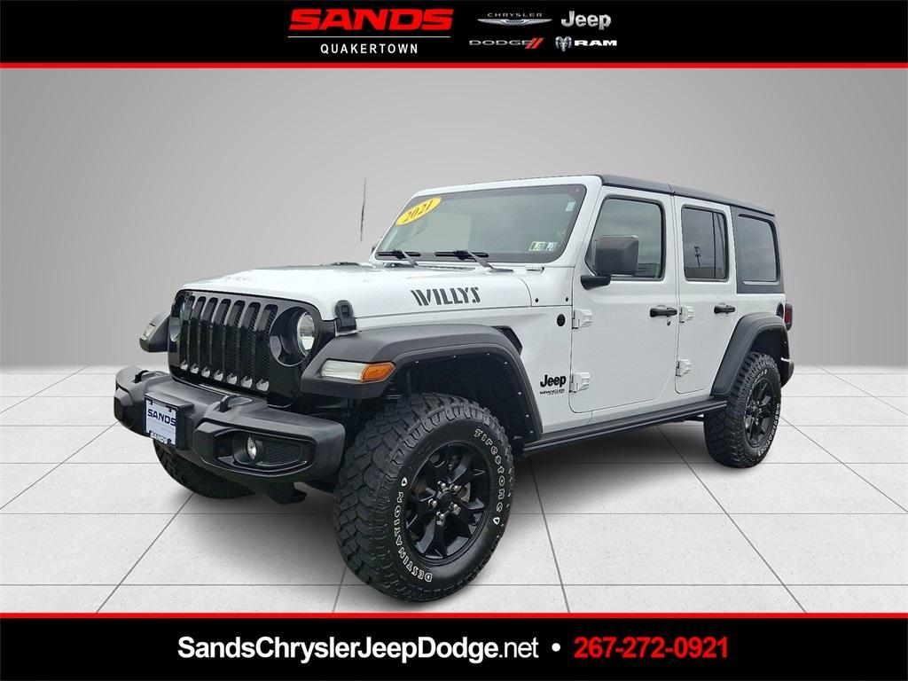 used 2021 Jeep Wrangler Unlimited car, priced at $31,997