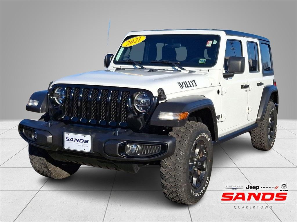 used 2021 Jeep Wrangler Unlimited car, priced at $29,074