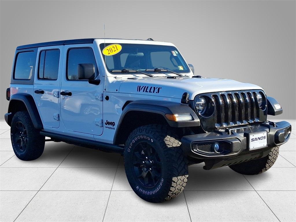 used 2021 Jeep Wrangler Unlimited car, priced at $29,074