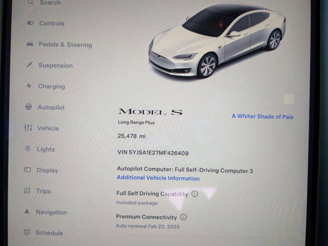 used 2021 Tesla Model S car, priced at $44,995