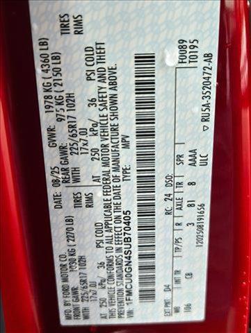 new 2025 Ford Escape car, priced at $23,491