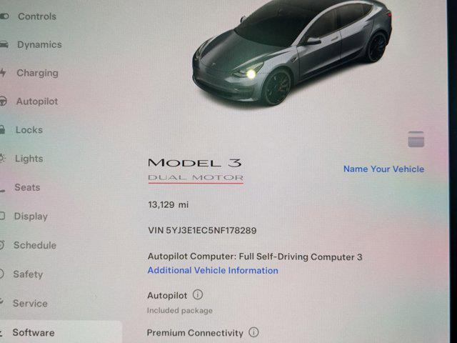 used 2022 Tesla Model 3 car, priced at $34,991