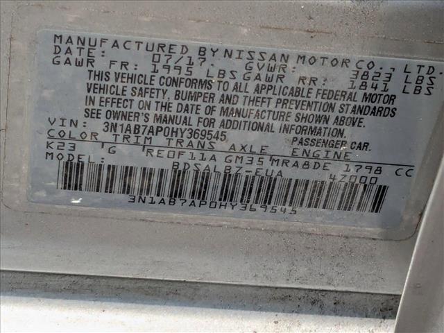 used 2017 Nissan Sentra car, priced at $7,491