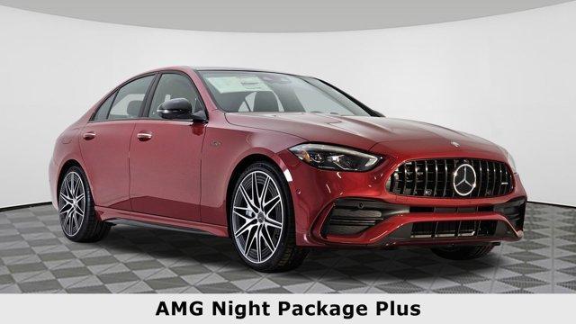 new 2024 Mercedes-Benz AMG C 43 car, priced at $73,725