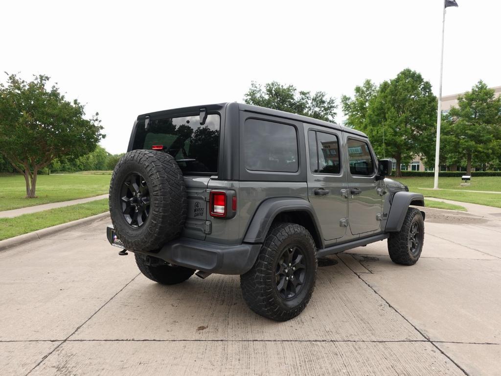 used 2021 Jeep Wrangler Unlimited car, priced at $29,000