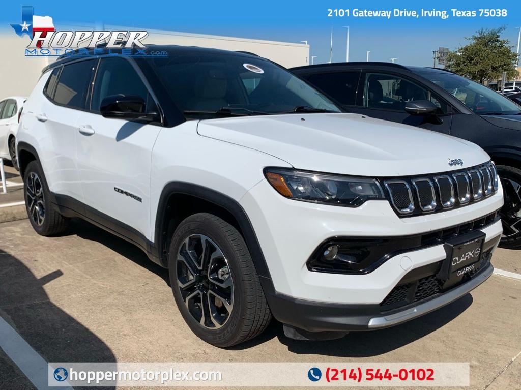 used 2022 Jeep Compass car, priced at $21,500