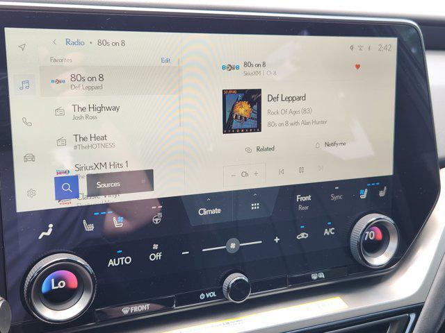 new 2025 Lexus TX 500h car, priced at $76,064