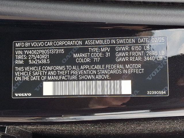 new 2025 Volvo XC90 car, priced at $68,245