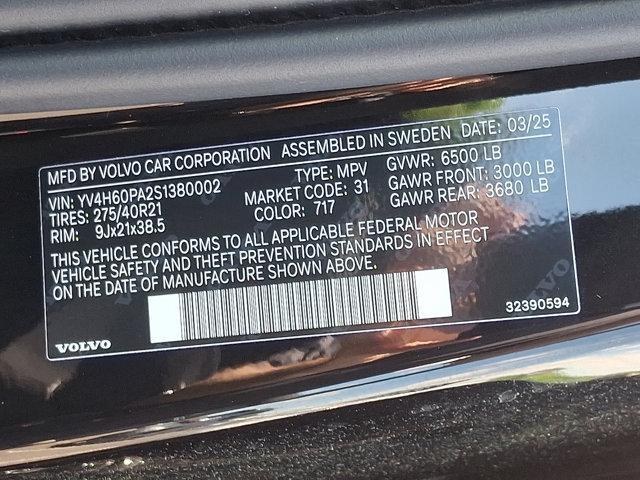 new 2025 Volvo XC90 Plug-In Hybrid car, priced at $75,095