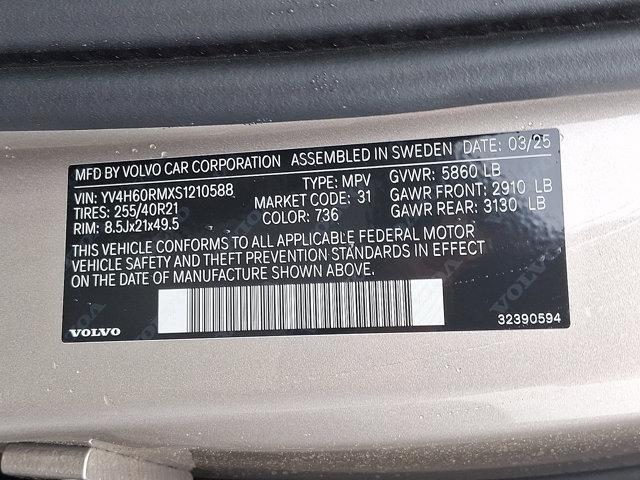 new 2025 Volvo XC60 Plug-In Hybrid car, priced at $71,510