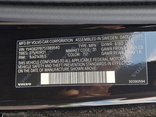 new 2025 Volvo XC90 car, priced at $69,155