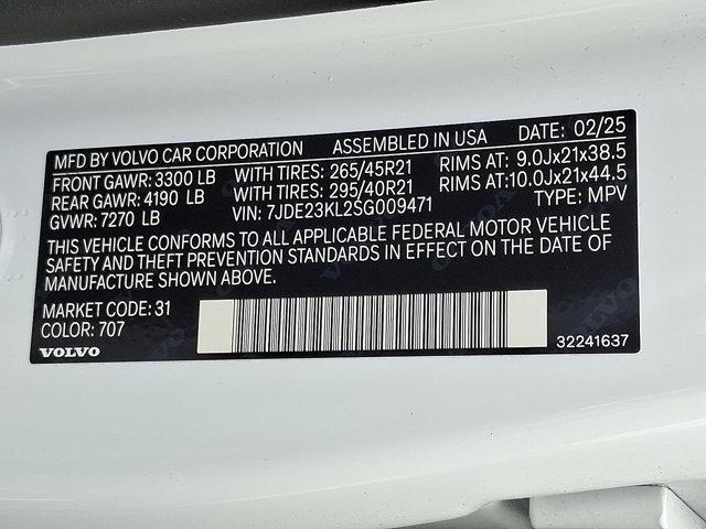 new 2025 Volvo EX90 car, priced at $96,730