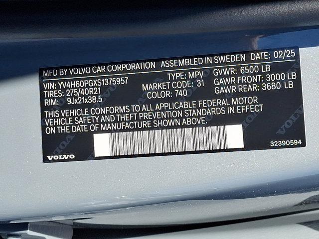new 2025 Volvo XC90 Plug-In Hybrid car, priced at $81,495