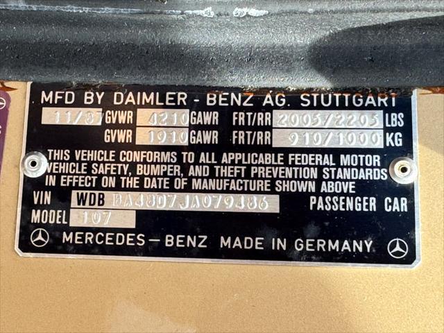 used 1988 Mercedes-Benz 560 car