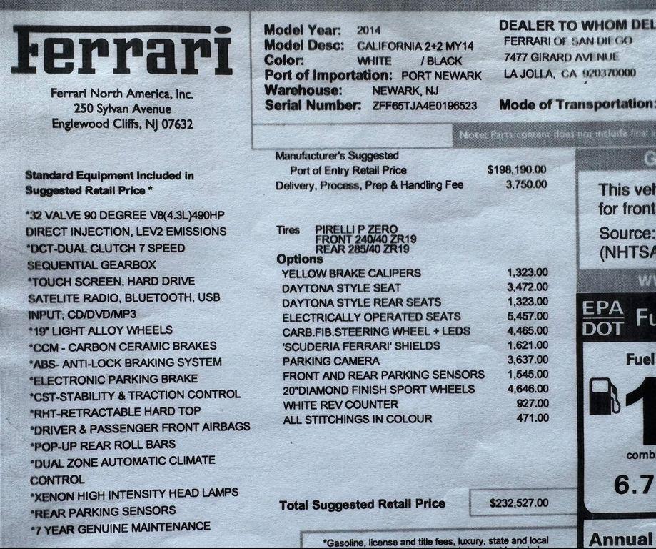 used 2014 Ferrari California car