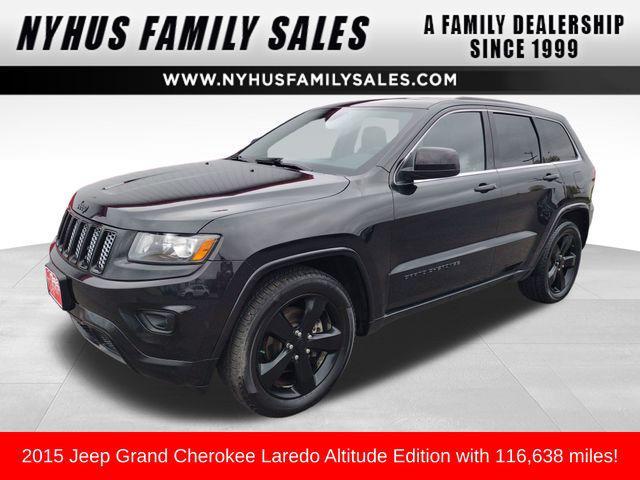 used 2015 Jeep Grand Cherokee car, priced at $15,215
