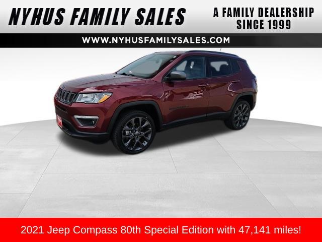 used 2021 Jeep Compass car, priced at $20,000