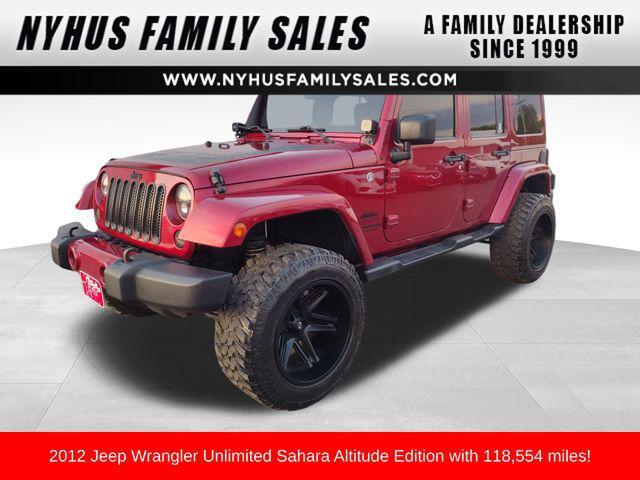 used 2012 Jeep Wrangler Unlimited car, priced at $18,998