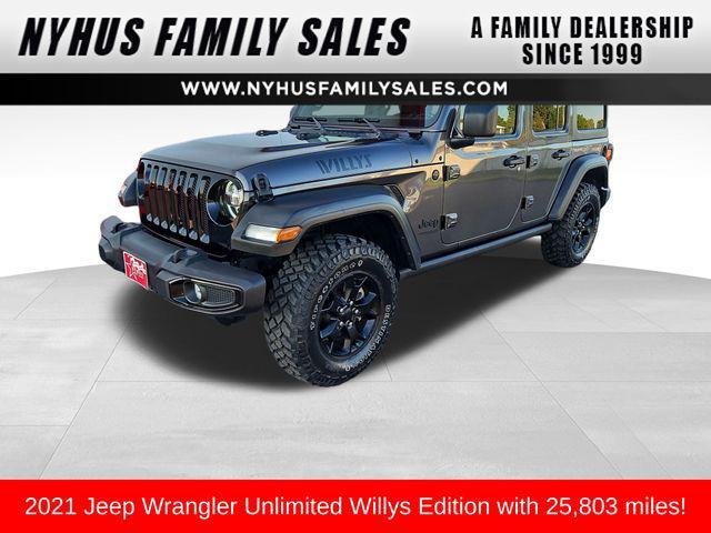 used 2021 Jeep Wrangler car, priced at $34,070