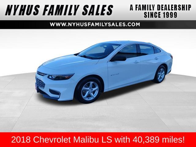 used 2018 Chevrolet Malibu car, priced at $17,000