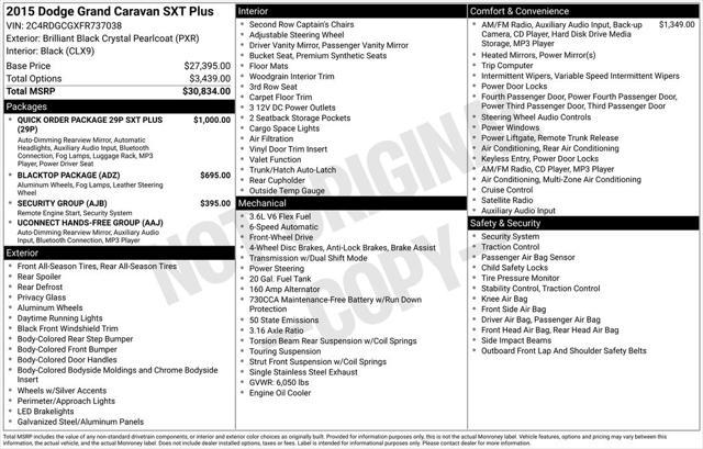 used 2015 Dodge Grand Caravan car, priced at $7,500