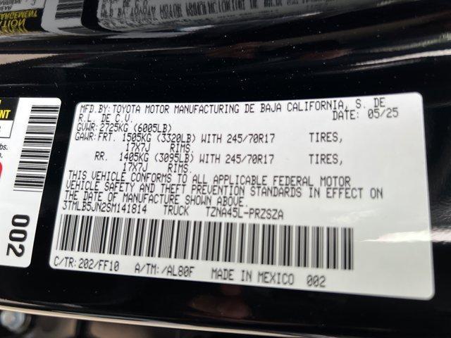 new 2025 Toyota Tacoma car, priced at $44,624