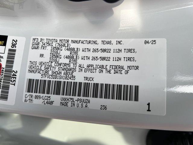 new 2025 Toyota Tundra Hybrid car, priced at $86,707
