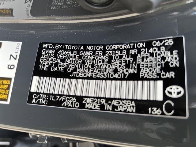 new 2025 Toyota Corolla Hybrid car, priced at $29,769