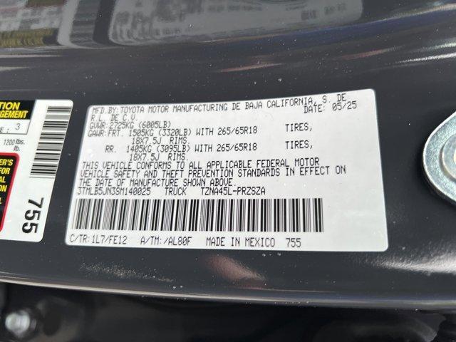new 2025 Toyota Tacoma car, priced at $45,144