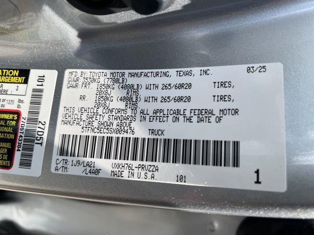 new 2025 Toyota Tundra Hybrid car, priced at $75,009
