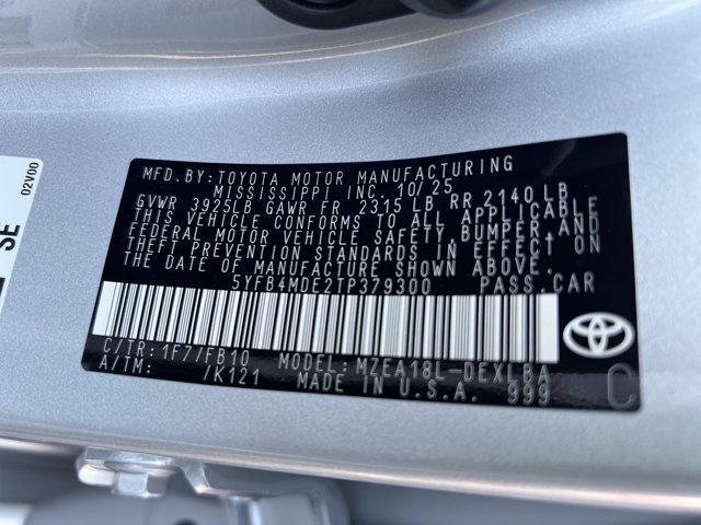 new 2026 Toyota Corolla car, priced at $23,920