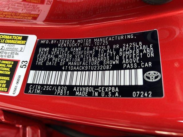 new 2026 Toyota Camry car, priced at $39,019