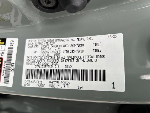 new 2026 Toyota Tundra car, priced at $55,620