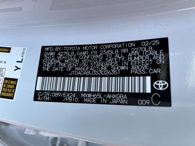 new 2025 Toyota Prius car, priced at $38,044