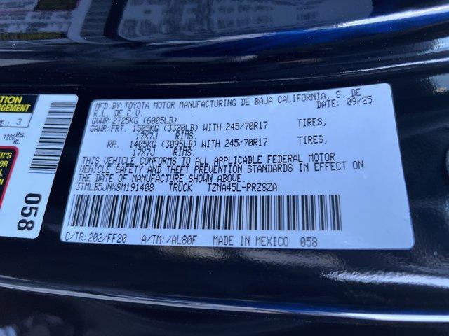 new 2025 Toyota Tacoma car, priced at $42,670