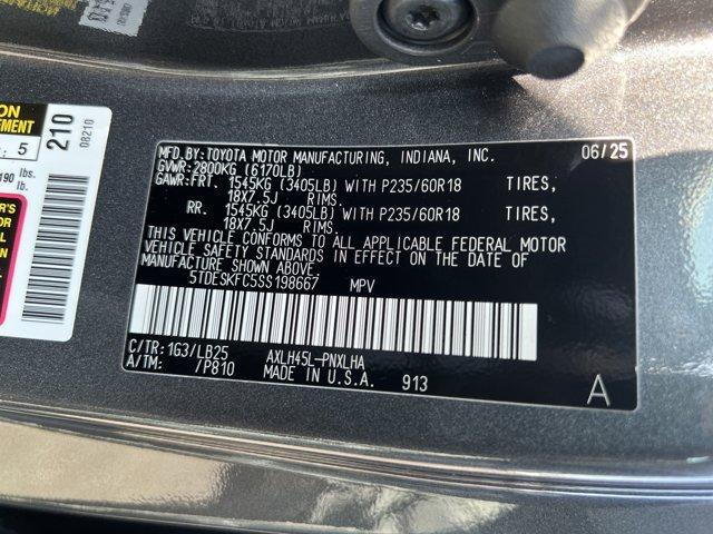 new 2025 Toyota Sienna car, priced at $60,530