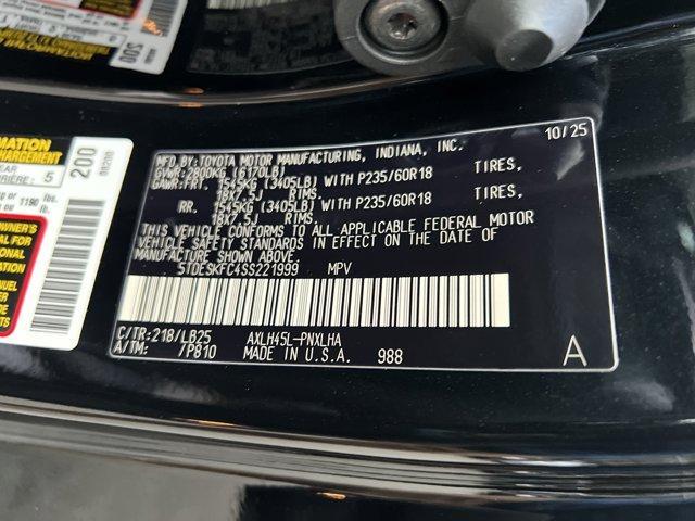 new 2025 Toyota Sienna car, priced at $60,490