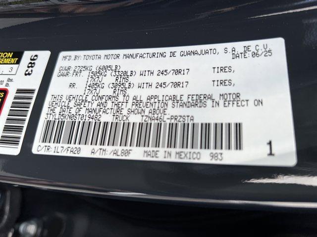 new 2025 Toyota Tacoma car, priced at $38,684