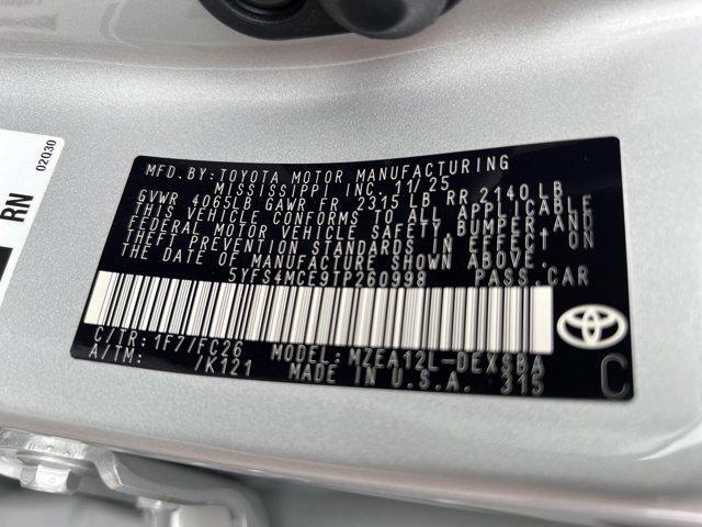 new 2026 Toyota Corolla car, priced at $26,669