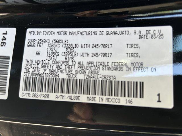 new 2025 Toyota Tacoma car, priced at $33,284