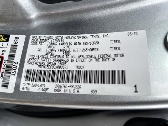 new 2025 Toyota Tundra Hybrid car, priced at $75,009